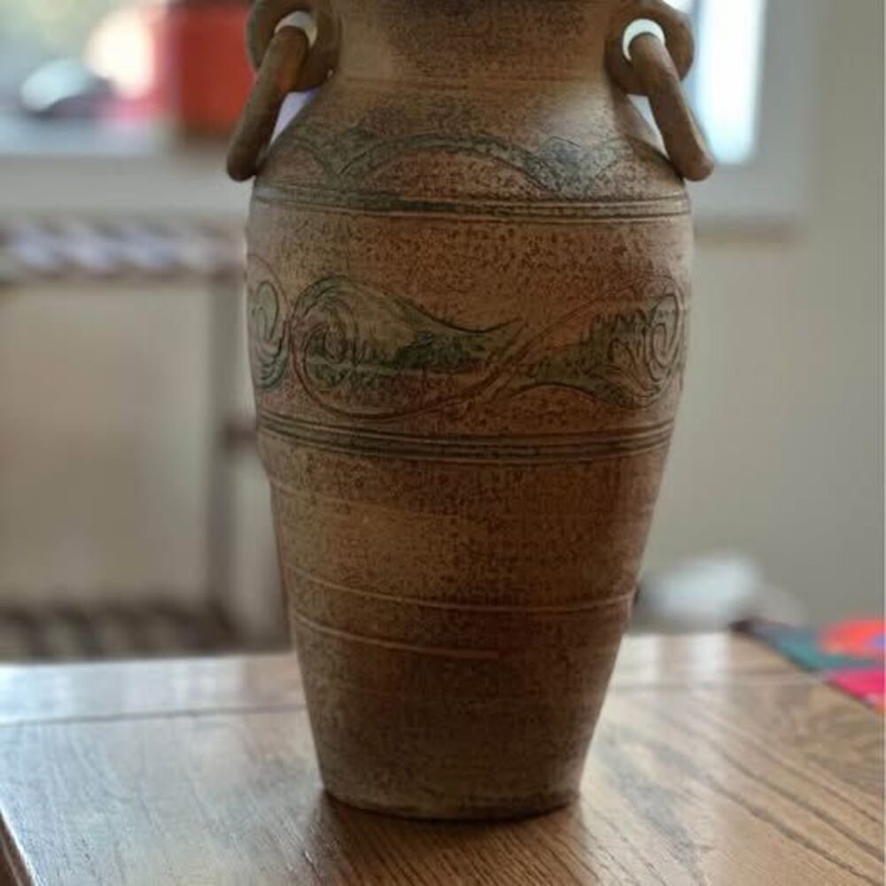 Beautiful 12” tall vase for dried flowers